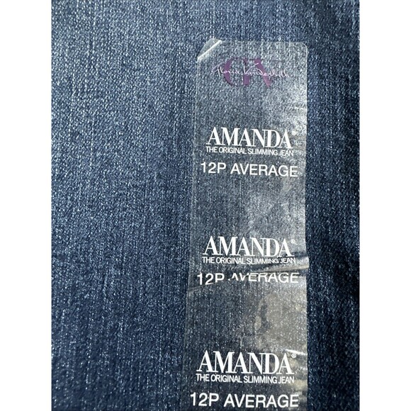 Gloria Vanderbilt Women's Petite Amanda High Rise Straight-Leg Jeans Madison 12P - Picture 9 of 9